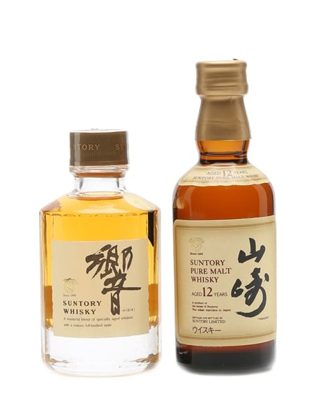 Yamazaki 12 Years Old & Hibiki 2 x Miniature 