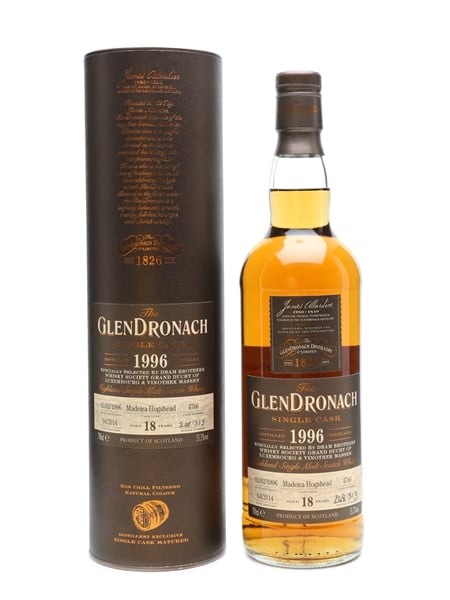 Glendronach 1996 Madeira Cask #4766 18 Years Old 70cl