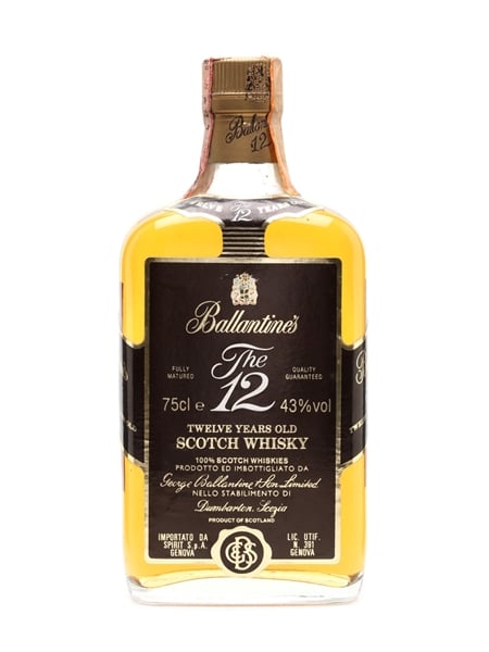 Ballantine's 12 Year Old Bottled 1970s - Spirit 75cl / 43%