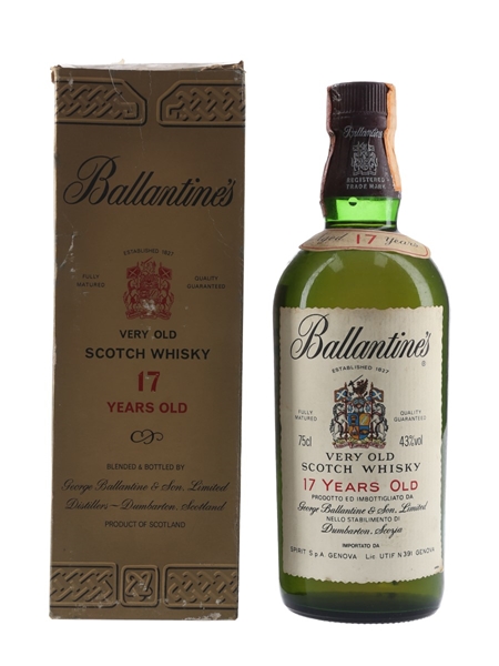 Ballantine's 17 Year Old Bottled 1970s - Spirit 75cl / 43%