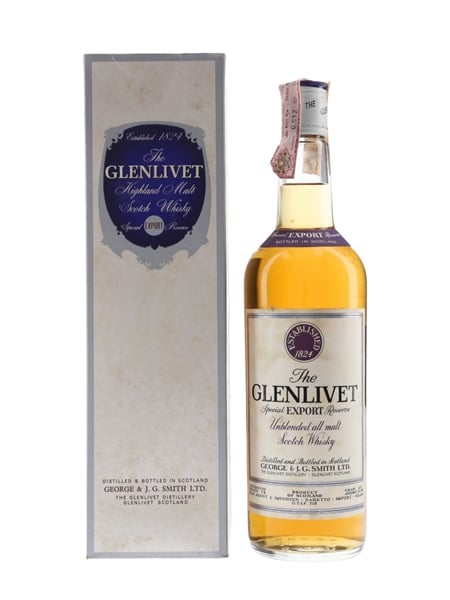 Glenlivet Special Export Reserve Bottled 1970s - Baretto 75cl / 43%