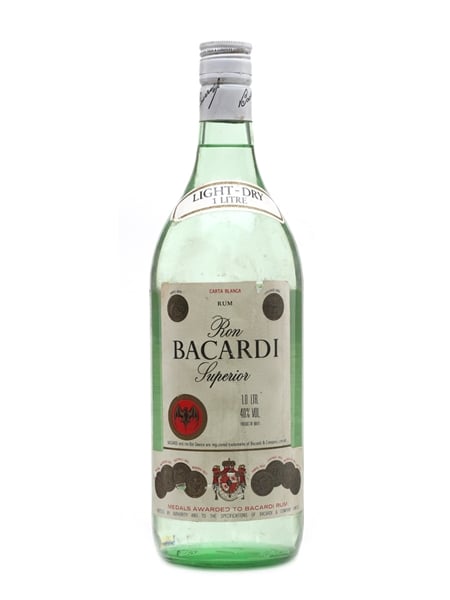 Bacardi Carta Blanca Bottled 1980s - Brazil 100cl / 40%