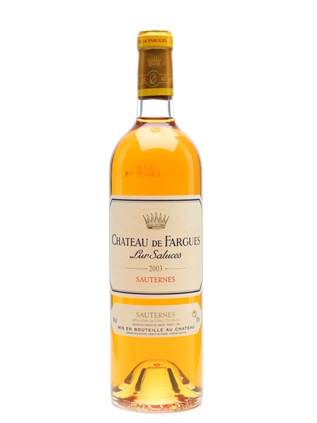 Chateau De Fargues 2003 Sauternes 75cl / 14%