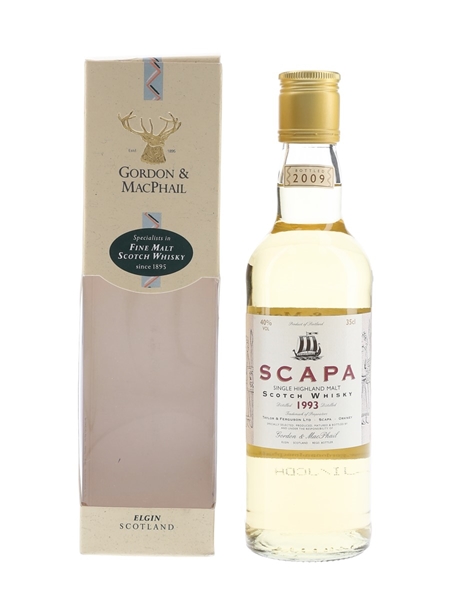 Scapa 1993 Bottled 2009 - Gordon & MacPhail 35cl / 40%