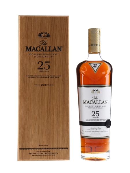 Macallan 25 Year Old Annual 2018 Release 70cl / 43%