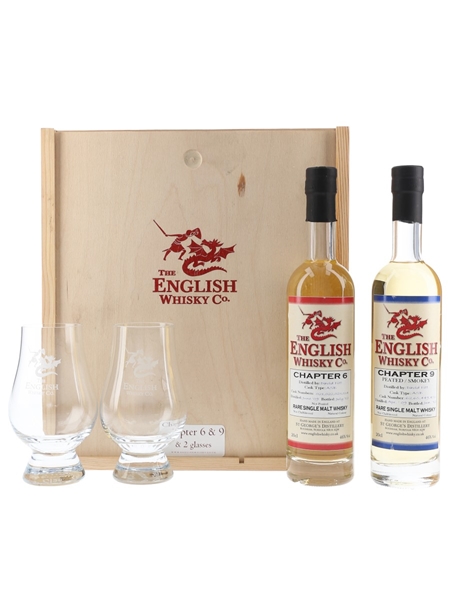 The English Whisky Co. Gift Pack Bottled 2012 - Chapter 6 & 9 2 x 20cl / 46%