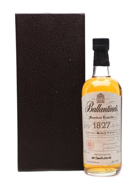 Ballantine's Founders Reserve 1827 Bottled 1990s 75cl / 43%