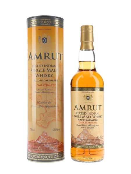 Amrut Peated Cask Strength Bottled 2009 70cl / 62.8%