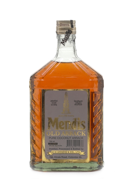 Mendis Old Arrack Aged 10 Years Pure Coconut Arrack - Sri Lanka 75cl / 40%