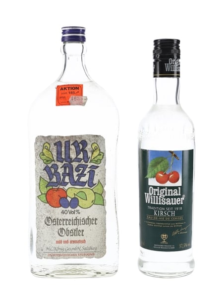 Obstler Ur-Bazi & Willisauer Kirsch  2 x 50-100cl