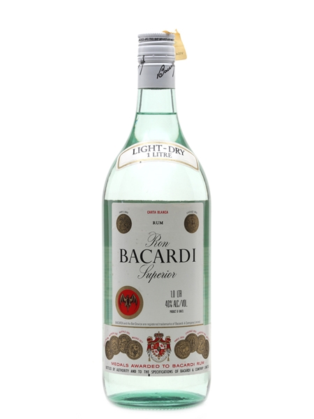 Bacardi Carta Blanca Bottled 1980s - Brazil 100cl / 40%