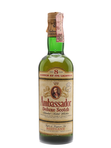 Ambassador 8 Year Old Deluxe Bottled 1970s - Sposetti 75cl / 43%