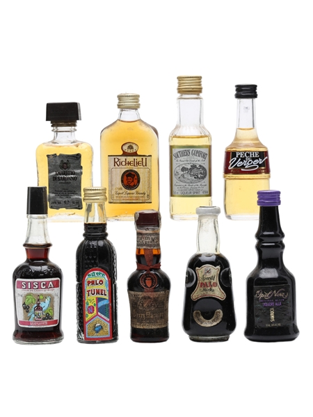 9 x Assorted Liqueurs Miniatures 