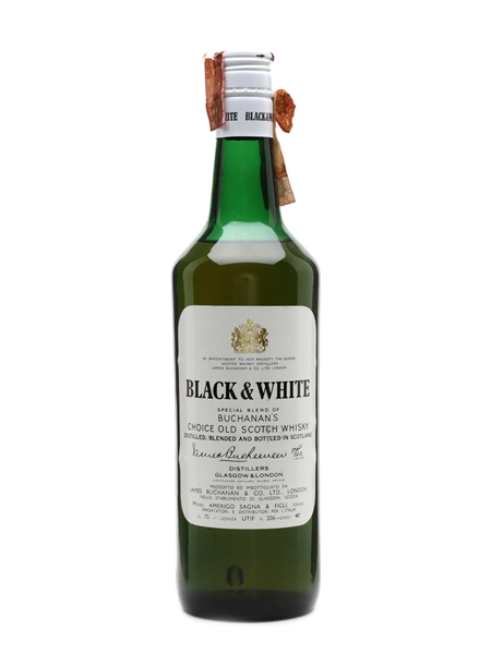 Black & White Bottled 1970s - Amerigo Sagna 75cl / 40%