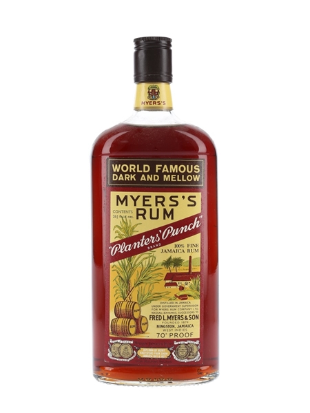 Myers's Planters' Punch Rum Bottled 1970s 75.7cl / 40%