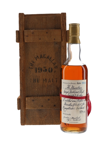 Macallan 1950 Handwritten Label Bottled 1980s 75cl / 43%