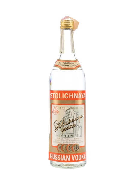 Stolichnaya Russian Vodka Bottled 1970s 75cl / 40%