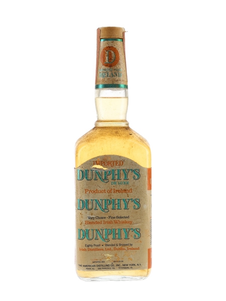 Dunphy's De Luxe Bottled 1970s - Blended Irish Whiskey 75cl / 43%