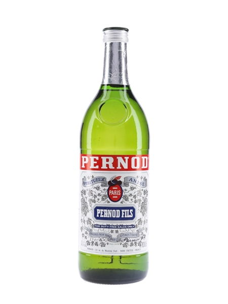 Pernod Fils Liqueur Bottled 1980s - Duty Free 100cl / 45%