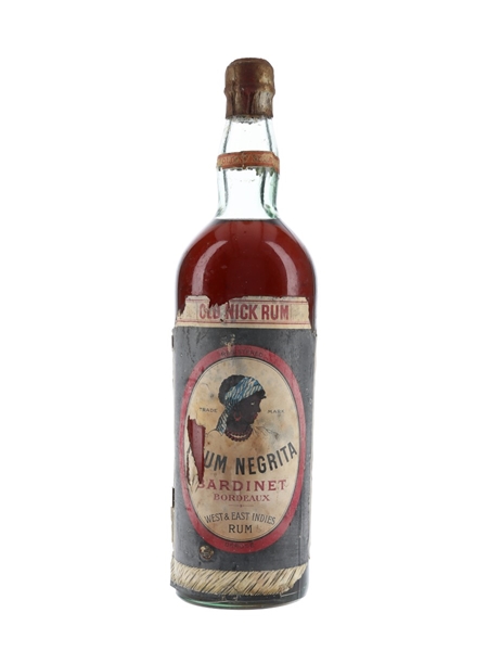 Bardinet Negrita Old Nick Rum Bottled 1930s 100cl