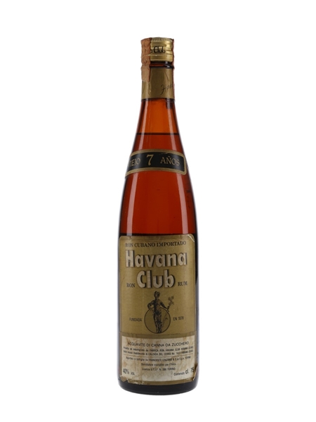 Havana Club 7 Year Old Bottled 1980s - Cinzano 75cl / 40%