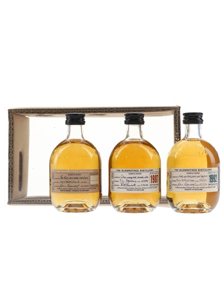 Glenrothes 1987, 1992 & Select Reserve Miniature Set 3 x 10cl