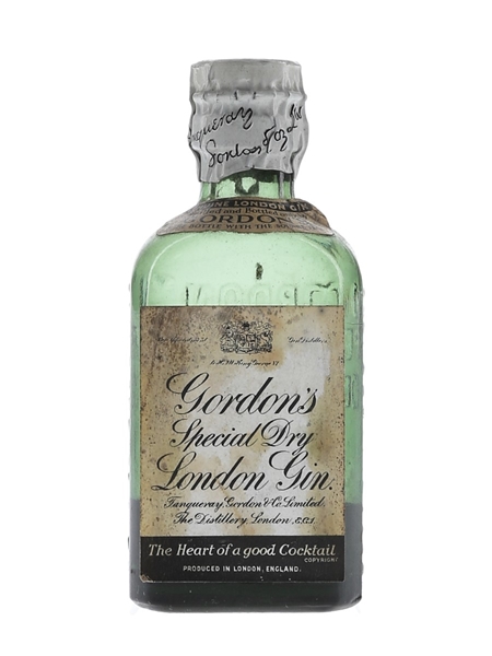 Gordon's Special Dry London Gin Bottled 1940s-1950s - Spring Cap 5cl