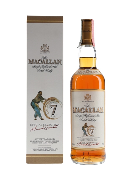 Macallan 7 Year Old Bottled 1990s-2000s - Giovinetti 70cl / 40%