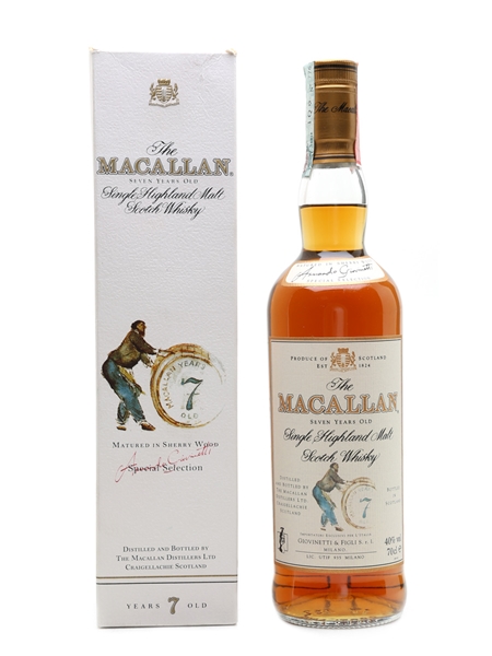 Macallan 7 Year Old Bottled 1990s - Giovinetti 70cl / 40%