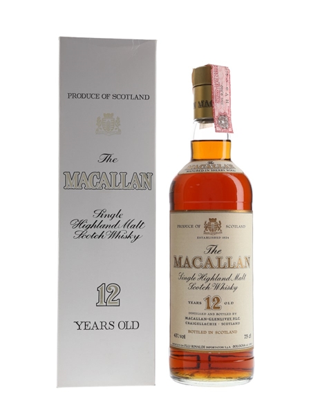 Macallan 12 Year Old Bottled 1980s - Rinaldi 75cl / 43%