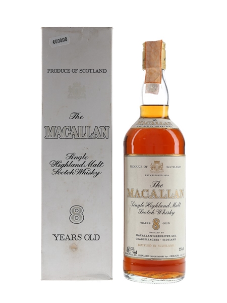 Macallan 8 Year Old Bottled 1980s - Rinaldi 75cl / 43%