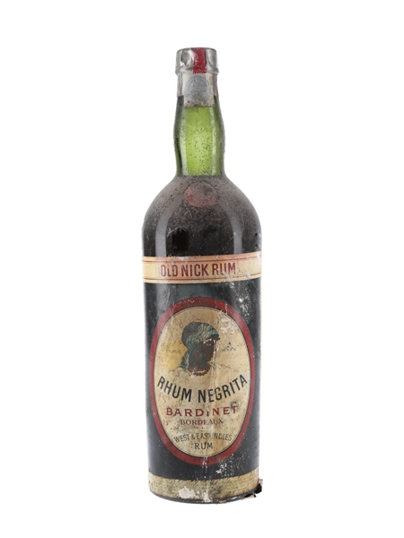 Bardinet Negrita Old Nick Rum Bottled 1940s 100cl