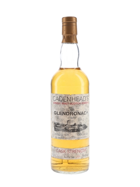 Glendronach 1970 Cask Strength Cadenhead's - White Label 70cl / 58.9%