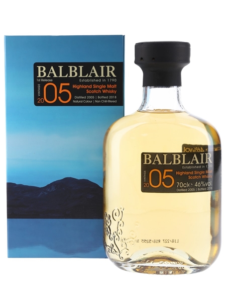 Balblair 2005 1st Release Bottled 2018 70cl / 46%