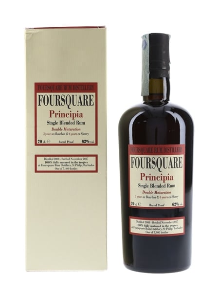 Foursquare Principia 2008 Single Blended Rum 9 Year Old - Velier 70cl / 62%