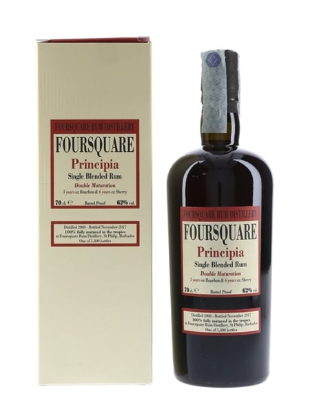 Foursquare Principia 2008 Single Blended Rum 9 Year Old - Velier 70cl / 62%