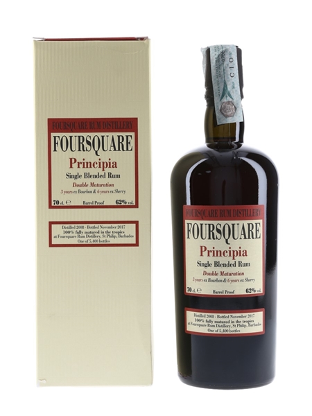 Foursquare Principia 2008 Single Blended Rum 9 Year Old - Velier 70cl / 62%