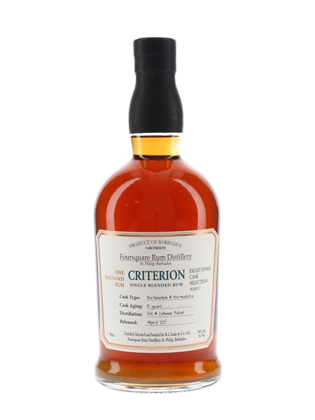 Foursquare Criterion 10 Year Old Bottled 2017 70cl / 56%