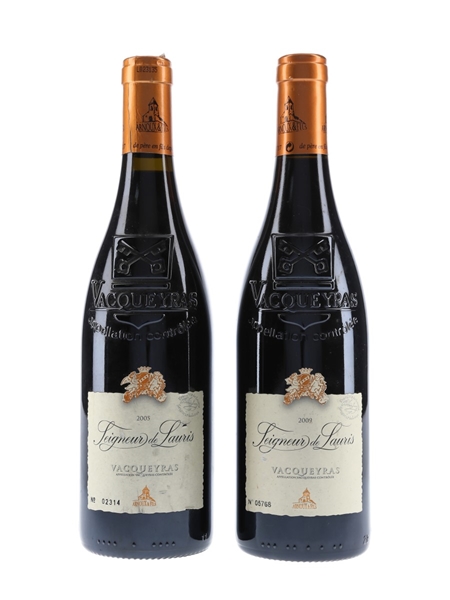 Seigneur De Lauris 2005 & 2009 Vacqueyras 2 x 75cl / 14.5%