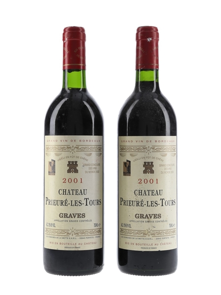 Chateau Prieure Les Tours 2001 Graves 2 x 75cl / 12%