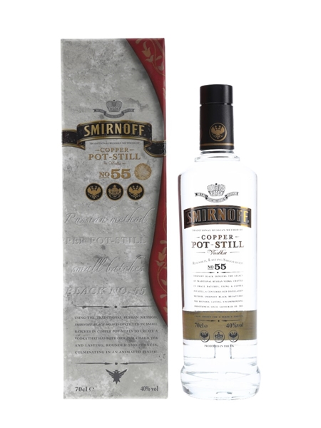 Smirnoff Black No.55 Copper Pot Still 70cl / 40%