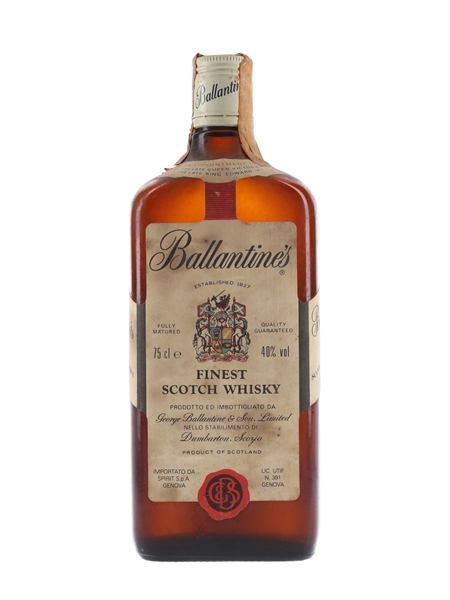 Ballantine's Finest Bottled 1980s - Spirit 75cl / 40%