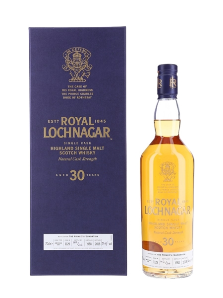 Royal Lochnagar 1988 30 Year Old - Bottle Number 002 Cask of HRH The Prince Charles, Duke of Rothesay 70cl / 52.6%