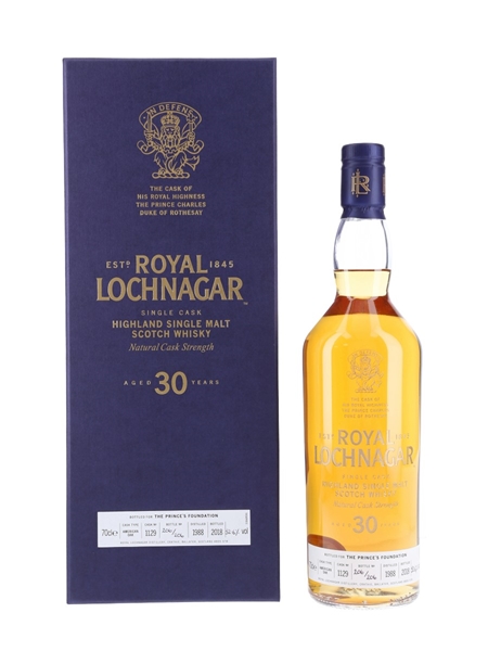 Royal Lochnagar 1988 30 Year Old - Bottle Number 206 Cask of HRH The Prince Charles, Duke of Rothesay 70cl / 52.6%