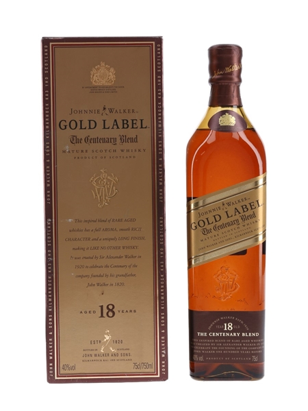 Johnnie Walker Gold Label 18 Year Old The Centenary Blend 75cl / 40%