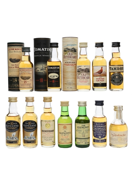 Assorted Single Malt Scotch Whisky  12 x 5cl