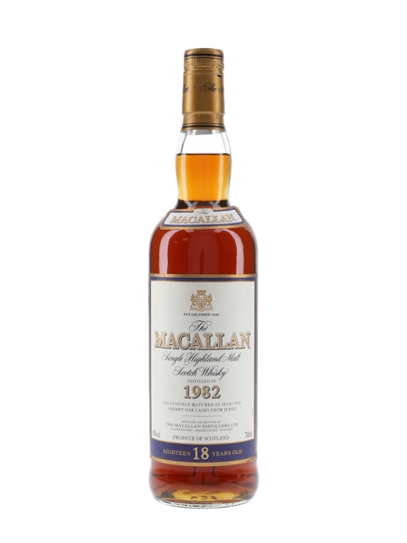 Macallan 1982 18 Year Old  70cl / 43%