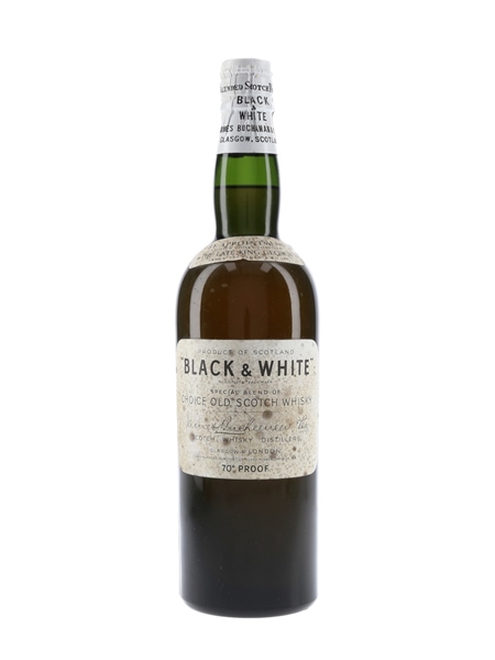 Black & White Spring Cap Bottled 1950s 75cl / 40%