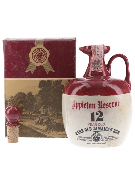 Appleton Reserve 12 Year Old Ceramic Decanter Bottled 1970s - Wray & Nephew 75.7cl / 43%