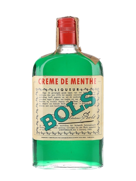 Bols Creme De Menthe Bottled 1960s - Tarragona 35cl